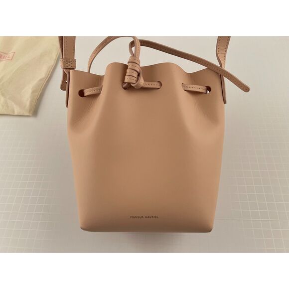 MANSUR GAVRIEL Mini Mini Bucket Bag Rosa - Picture 3 of 13